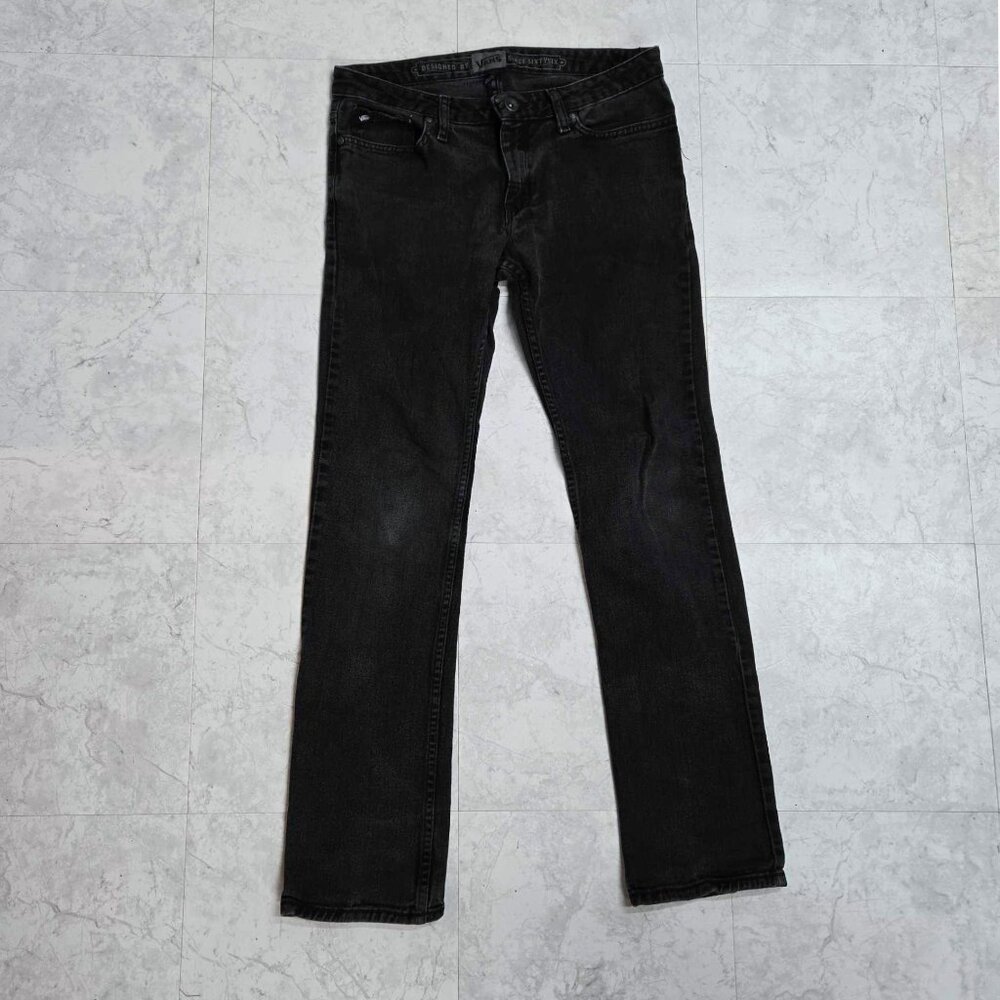 Unisex VANS Black Straight Leg Jeans Size 30x32